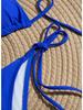 Women's Solid Color Triangle Bikini - Lace-up, High Elasticity, Quick-dry, Breathable, Removable Padding, Sexy Swimwear