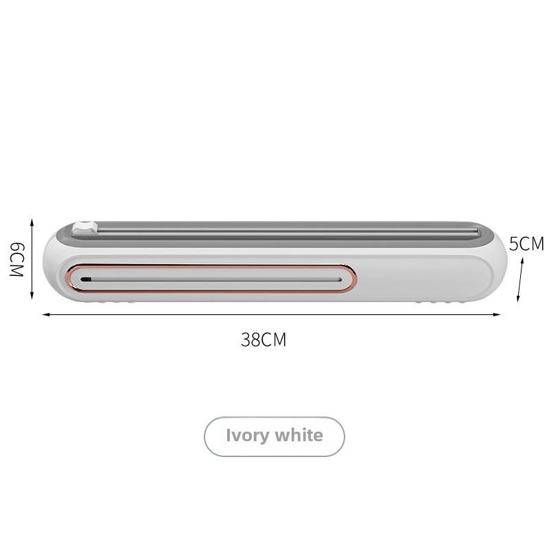 Magnetic Cling Film Dispenser with Cutter Wall Mounted Plastic Wrap Holder Kitchen Wrap Dispenser Organizer