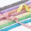 5-30Meters Meetee 10mm Elastic Bands Garment Stretch Ruffled Lace Trim Hairband Rubber Tapes DIY Clothing Sewing Accessories