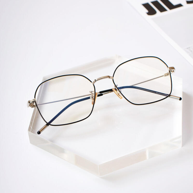 NeoRetro B11001 C4 Silver Black Blue Light Blocking Glasses none