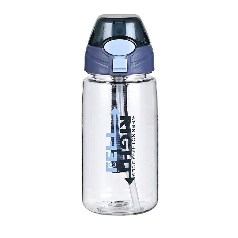 Water bottle water cup high value summer student water cup pc material straw water cup large capacity sports water cup straw