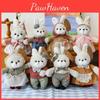 Toy Rabbit Plush Doll Clothes Couple Key Chain Backpack Accessory Birthday Gift