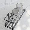 Non-Slip Toothbrush Holder Carbon Steel Electric Toothbrush Stand Toothpaste Shelf  Bathroom
