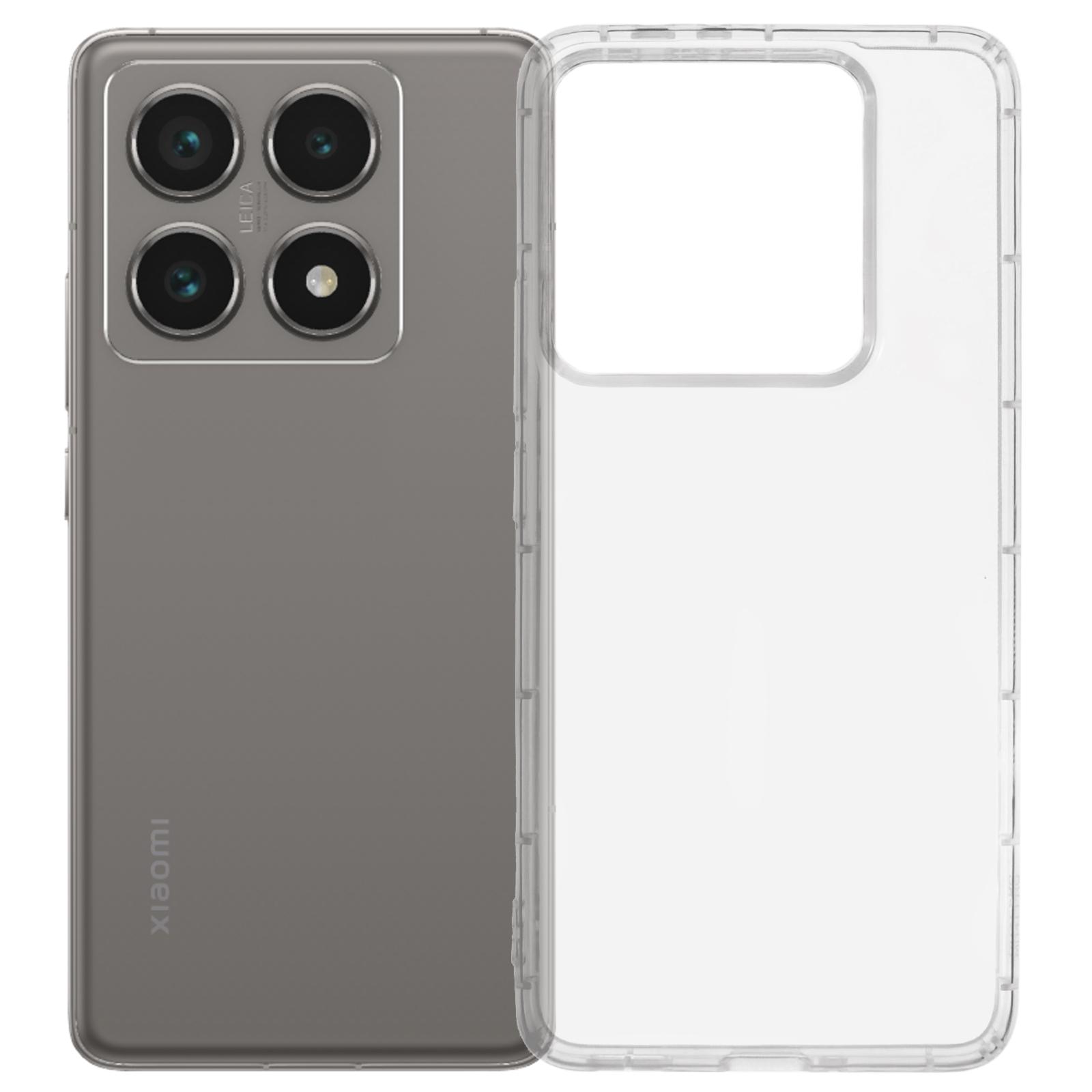 

For Xiaomi 14T Pro Transparent TPU Cover Phone Case Airbag Protection (Big Rear Lens Hole) Style A
