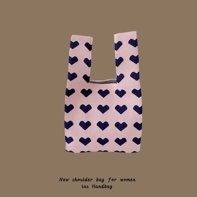 Сумка-тоут Женская вязаная шерстяная сумка-ведро Легкая сумка через плечо с баской — фото 24