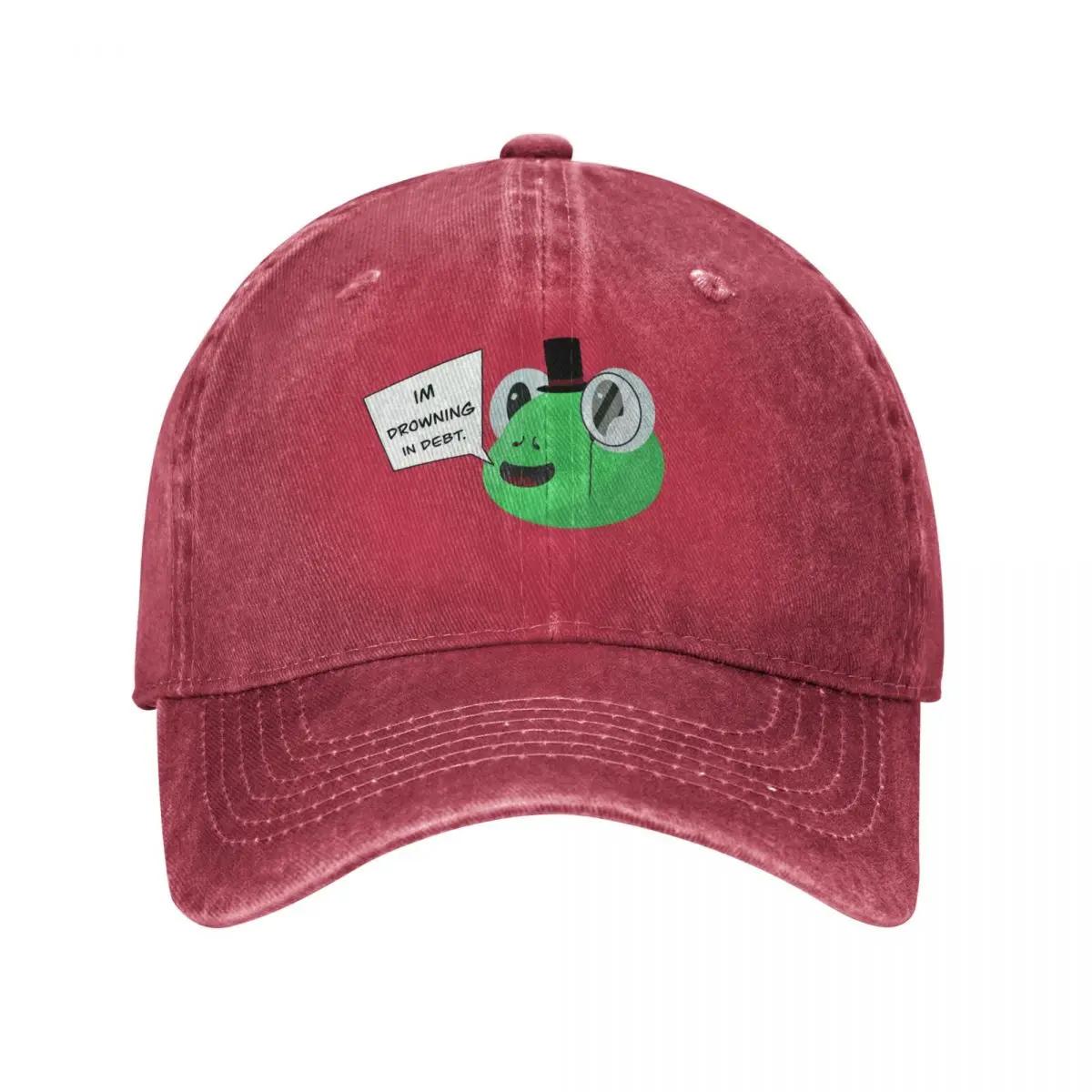 Debt Frog Baseball Cap Trucker Hat Fashion Beach Custom Cap custom caps Unisexs Womens