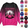 Unisex Printed Crewneck Long Sleeve Sweatshirt for Casual Everyday Wear