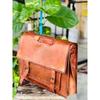 New Men's Shoulder Satchel Briefcase Handmade Goat Leather Messenger Bag