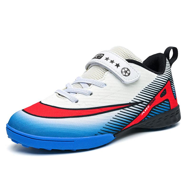 2025 new children's football shoes boys and students girls broken nails Velcro casual game sports shoes