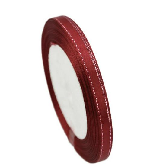 6mm Silver Edge Ribbon for Cake & Gift Box, 22m Roll