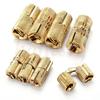 8/10/12mm Brass Barrel Hinge Gold Furniture Hardware for Cabinet Door Caravan Worktops 180 Degree