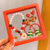 Yousheng 5Pcs/Set Christmas Bracelet Earrings Kit Handmade Kids Colorful Beads Bracelet Santa Claus Reindeer Tree Charm Jewelry Holiday Gift