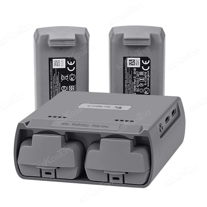 Para DJI Mini 4K/MINI 2/Mini 2 SE Hub de Carga 2 vías Batería Carga USB Baterías del Mando a Distancia Power Bank Accesorios para Drones