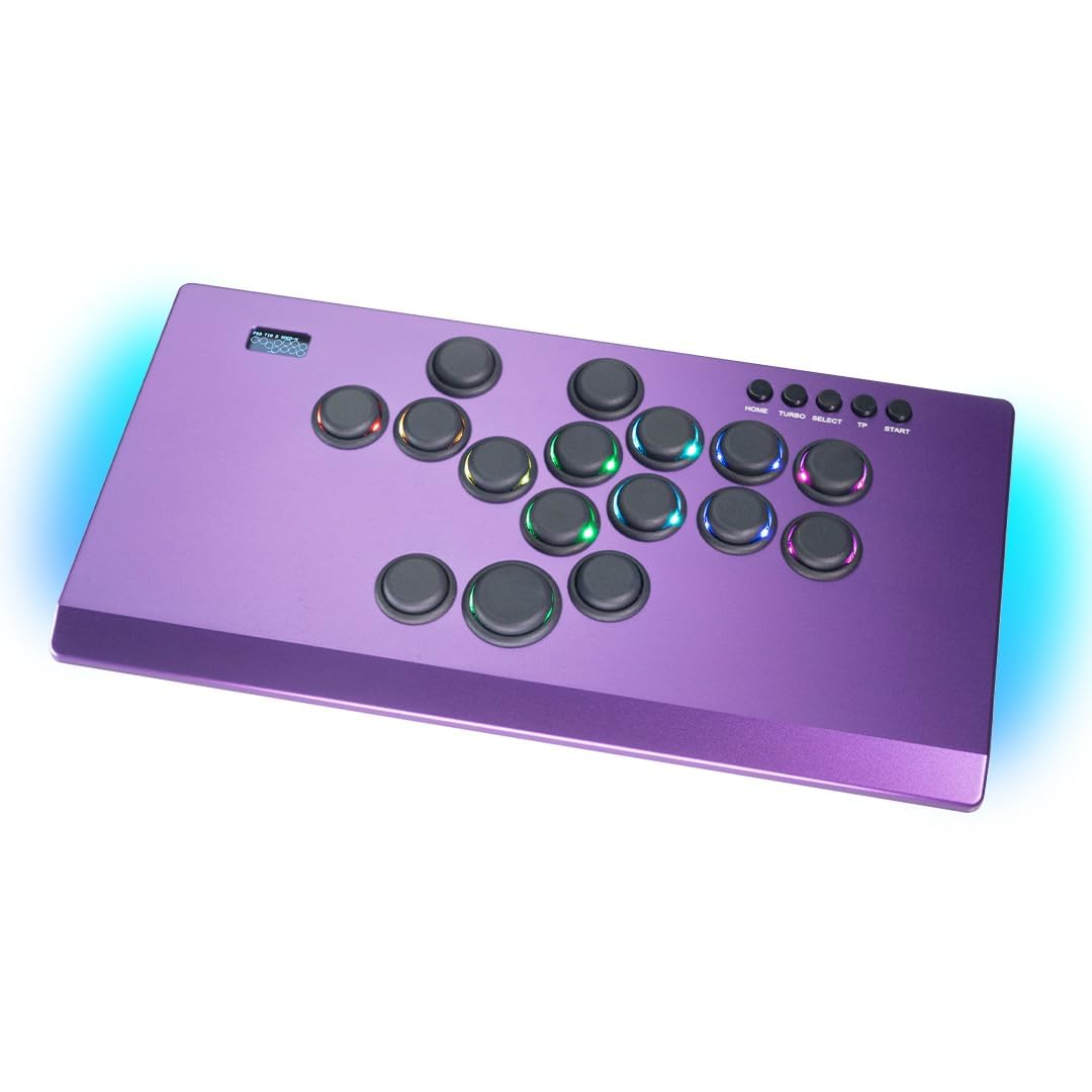 

TIKITAKA FTG M Series Преміальний нейлоновий кнопковий контролер без важеля 12 мм SF6 Контролер для гри Street Fighter Джойстик в аркадному стилі Сумісний з Switch2