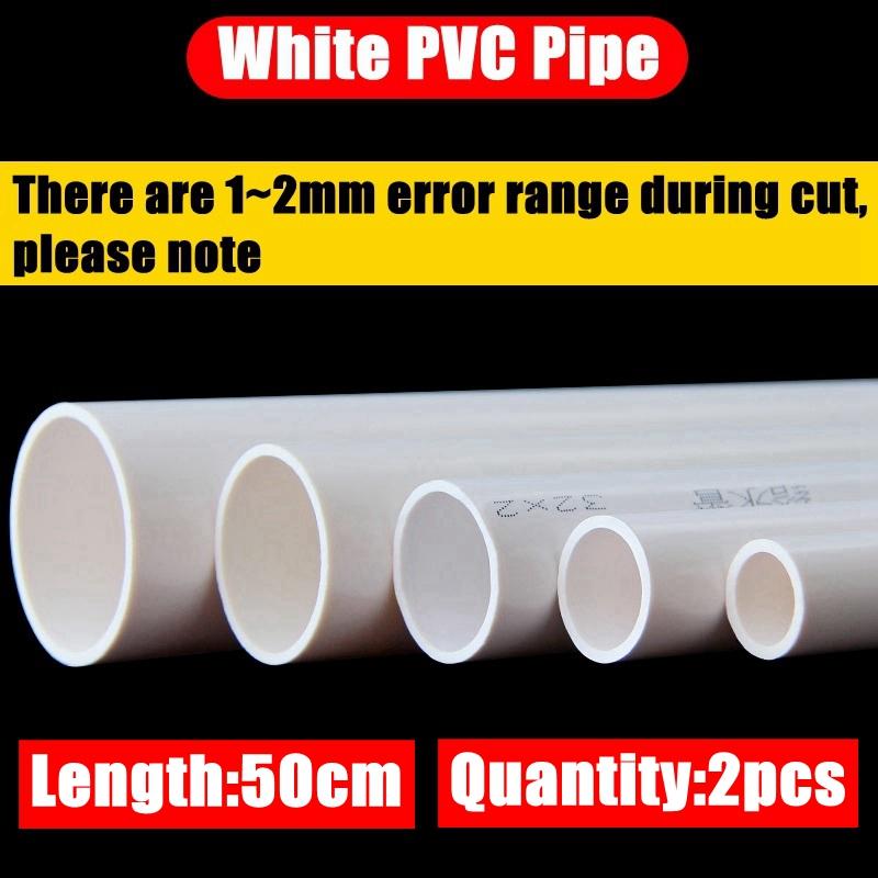 1pc O.D 20~32mm PVC Pipe Aquarium Fish Tank Water Supply PVC Tube Garden Irrigation Watering Fittings Planting Frame 50CM Long