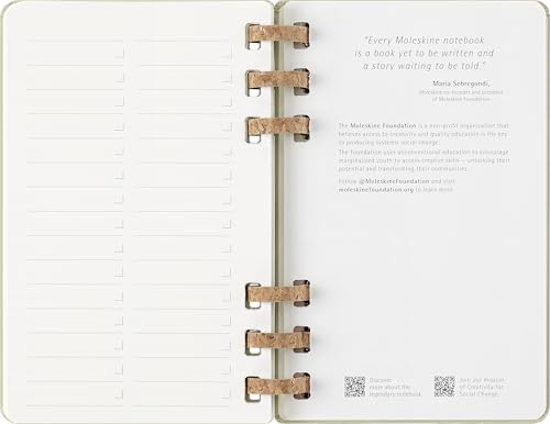 Moleskine 2026 Planner, January Start, 12-Month Spiral Academic Diary, Large Size (13cm x 21cm), Almond, DHSPP2912MWH3Y26