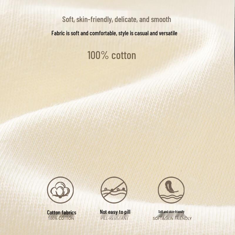 Baleno Women's 2026 Autumn Pure Cotton Long Sleeve T-Shirt