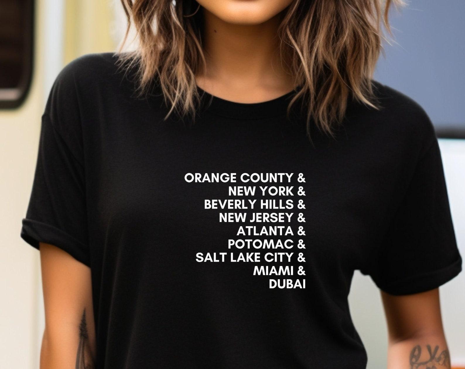 The Real Housewives T-Shirt Gift for Bravo Fan Apparel Real Housewives Merch for Reality TV Fans Orange County Salt Lake City 3XL