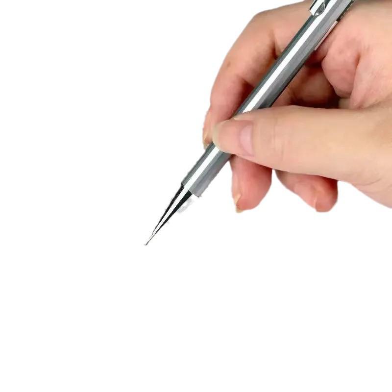 Reducere pentru nou-venit: Creion mecanic metalic automat rezistent la rupere, 0,5/0,7 mm, centru de greutate jos