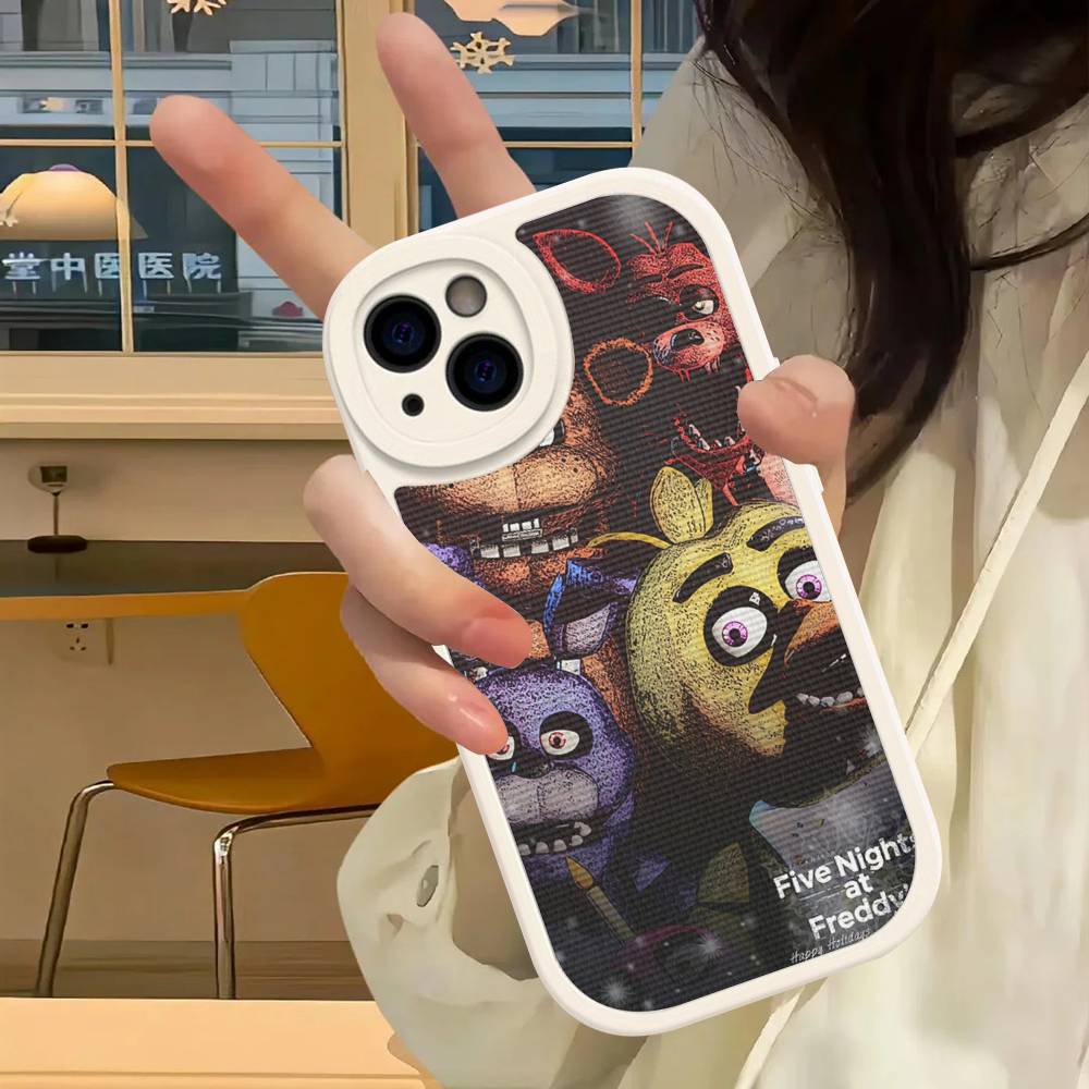 Fnaf Five-nights-At-Freddys Anime Leather Phone Case For IPhone 16 15 14 17 Pro Max 11 12 Mini Plus Soft Shell