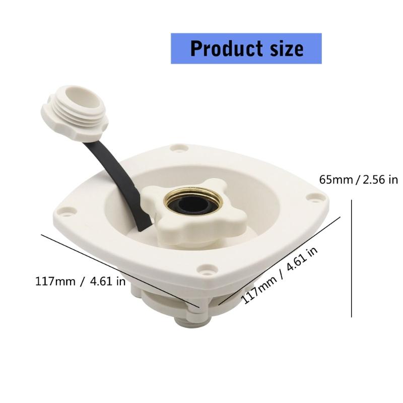 Raccordi Rapidi per Sistema Idrico del Camper Adattatori Filettati in Ottone Anti-Perdita Materiale PP Resistente per Campeggio