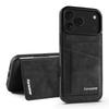 Card Slots Stand Wallet Case For iPhone 17 Pro Max 16 Plus 15 14 13 12 Pro Max 11 16E Air with Metal Buckle Leather Card Holder Back Cover