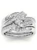 Hot Sale In Europe and America Couple Ring Trend Fashion Women's Three-piece Men's Stainless Steel Ring