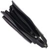 Stylische Clutch für Herren aus echtem Strukturleder mit Reptilprägung CANPELLINI 21563 Schwarz