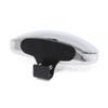 Silver Tone Universal Car Wide Angle Half Oval Rear View Blind Spot Mirror