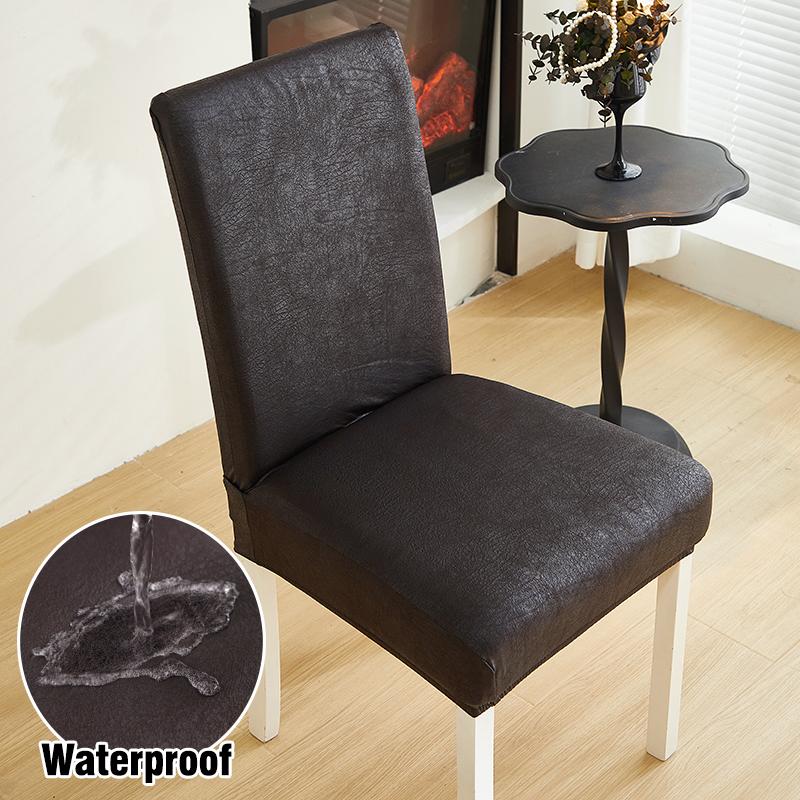 Waterproof Dining Chair Covers Stretch Dining Room Chair Covers Removable Washable Chair Slipcovers For Home, El, Banquet 1Pc