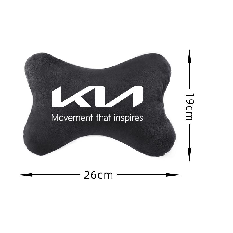Para KIA Funda de Reposacabezas de Coche Funda de Asiento de Automóvil Almohada Reposacabezas y Cuello Sportage Rio Ceed Picanto K5 K9 Sorento Accesorios