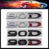 3D Car Styling 90D 90 D for Car Hood Fender Trunk Rear Bonnet Nameplate Decal Emblem Badge Sticker
