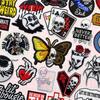 Hip Hop Punk Aufnäher Bügelbilder Für Kleidung Skelett Totenkopf Bestickte Aufnäher Auf Kleidung Jacke Jeans Aufkleber Nähen Dekoration