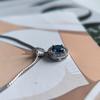 Серебряная подвеска с сапфиром nano 0.9ct (2203445)