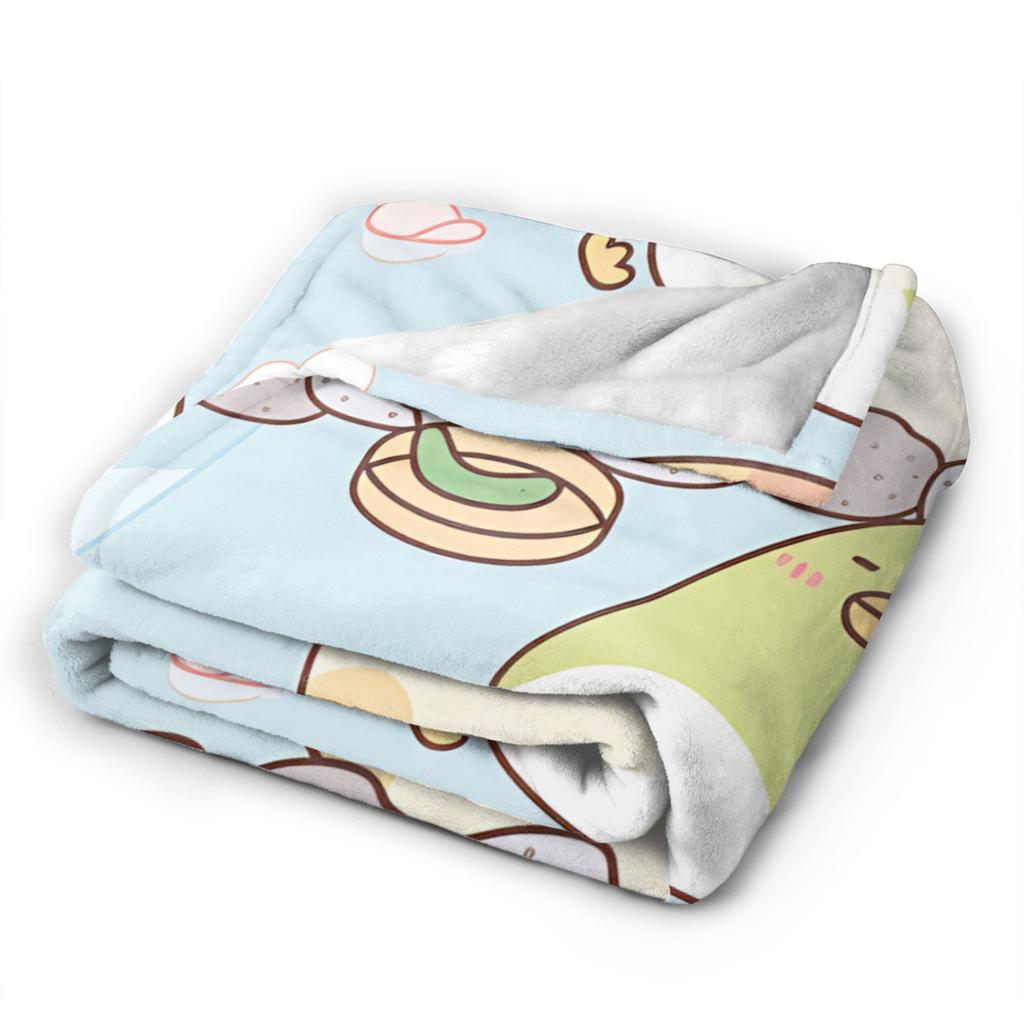 Sumikko Gurashis Warm Soft Blanket Kids Plush Throw Blanket Novelty Couch Chair Flannel Bedspread Sofa Bed Cover