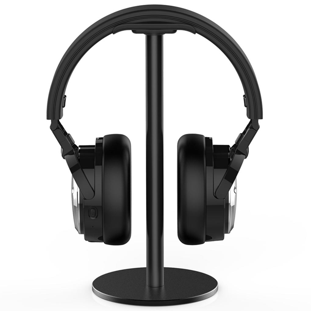 Black Premium Headset Stand Durable And Exquisite Craft Universal Holder For All Headsets Office