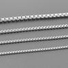 Width 2/2.5/3/4mm Silver Color Stainless Steel Box Chain Necklaces For Women Men Accessories 45/50/60/70/90cm Necklaces Jewelry