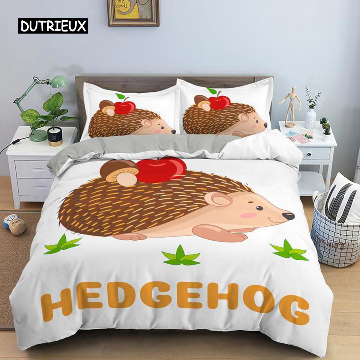

Vibrant Stylish Queen Hedgehog 3D Cartoon Flower 2 3PCS Kids Boys Girls Animal Size Polyester Quilt Comforter (quilt)-EU Single(135*200cm)3pcs