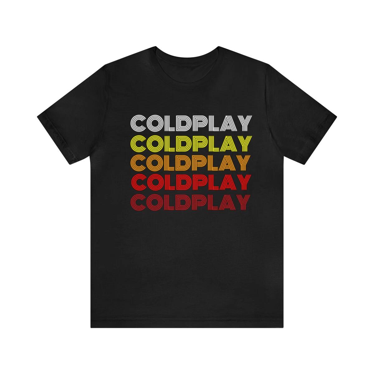Coldplay T shirt Vintage Design Coldplay Band Tee Shirt Father s Day Gift New 2XL