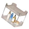Desk Storage Rack Multipurpose Simple Light Luxury Double Layer Desktop Display Shelf for Home Bathroom