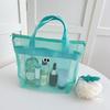 Summer Beach Tote Big Eyes Mesh Bag Sand-proof Waterproof Large Lightweight Travel Bag
