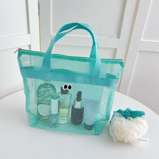 Summer Beach Tote Big Eyes Mesh Bag Sand-proof Waterproof Large Lightweight Travel Bag