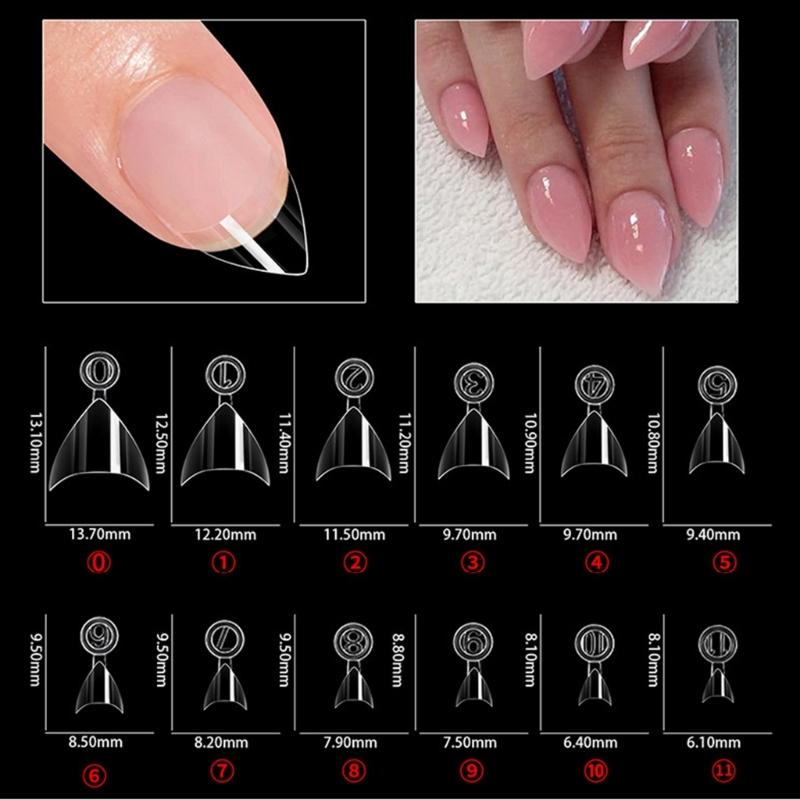 600 Stück Kurze Halbabdeckung Falsche Nägel Freundliche Nagelspitzen Maniküre Nageldekoration Für Salon oder Zuhause Schnelle Nagelkunst