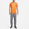 Nike Dri-Fit Pattern Print Color Block Quick-Dry Breathable Short Sleeve Soccer Jersey Men Jersey Orange FV3514-806