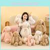 Plush Cute Rabbit Toy Long Eared Bunny Stuffed Animal Doll Kids Decor Gifts