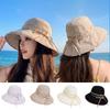 Bowknot Decor Bucket Caps 10cm Large Brim Sunshade Hat New Fisherman Hat  Travel Use