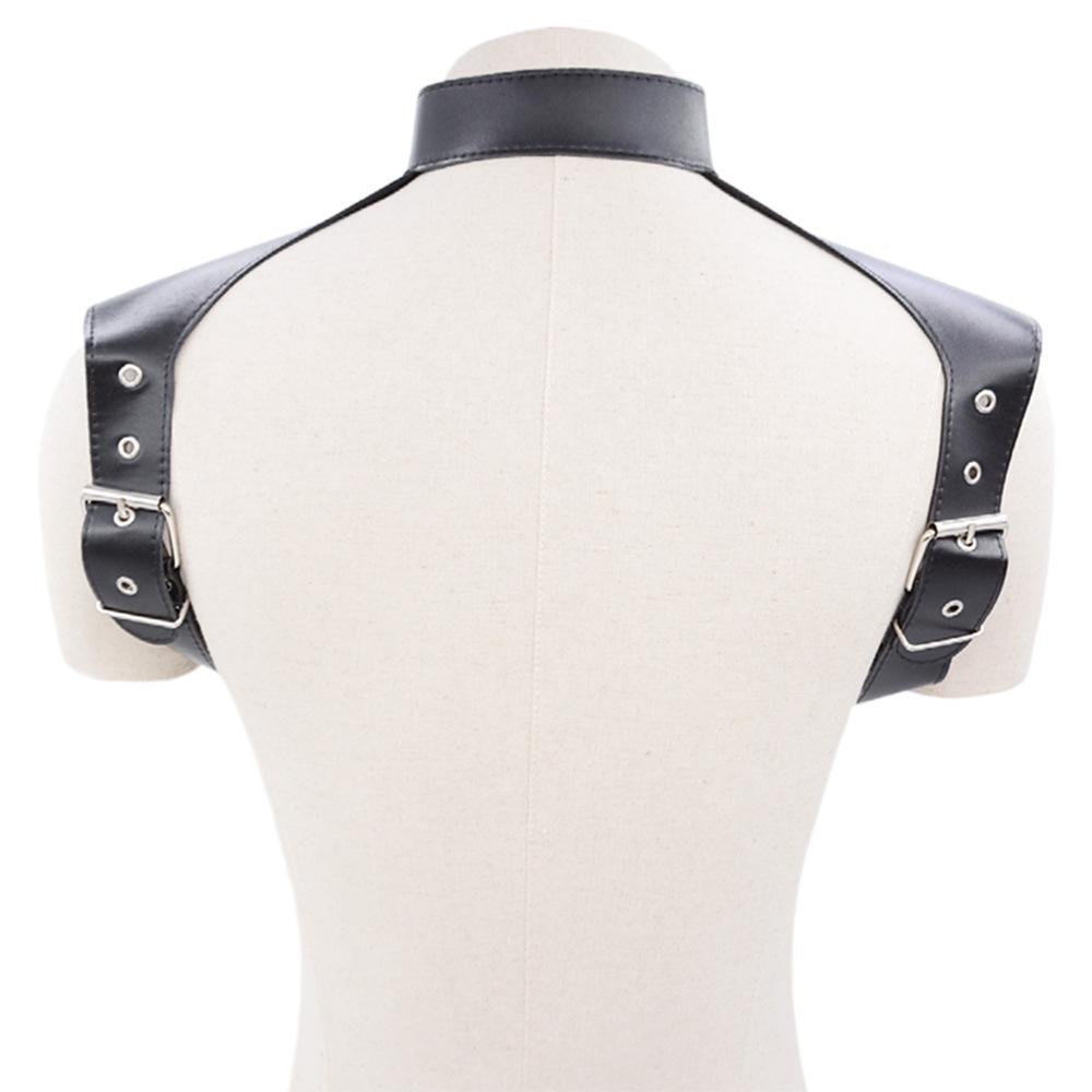 SM Cool Men's Clothes Binding Leather Sexy Clothes Stage Performance Toys Binding Clothing Armor