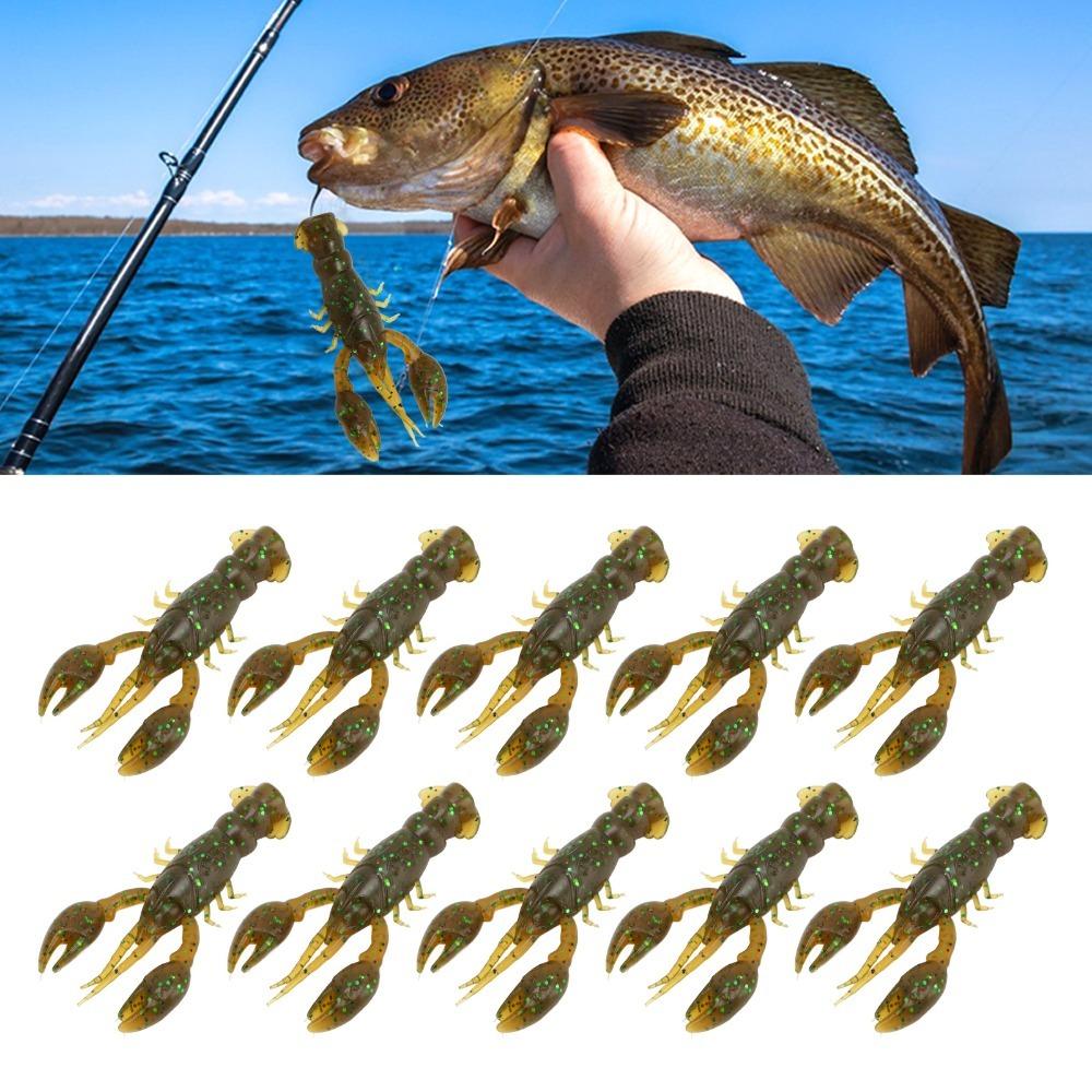 20PCS 5.5cm Crawdad Bait Soft Artificial Lure Durable Fishing Lure  Saltwater Fishing