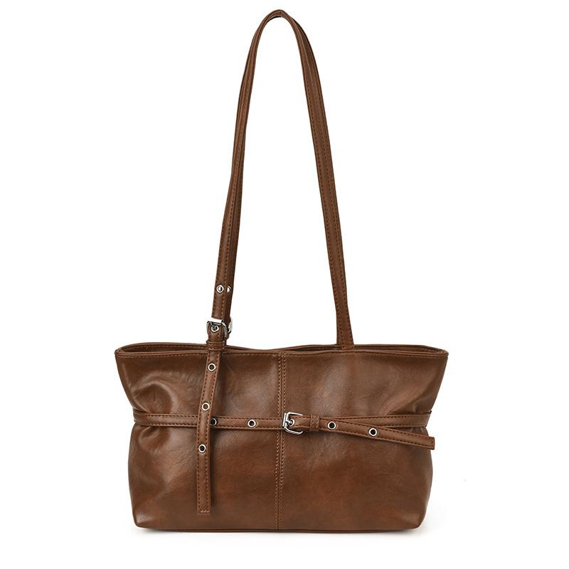 Casual Single-shoulder Bag, Large-capacity Commuter Tote Bag, Fashionable and Simple Underarm Bag