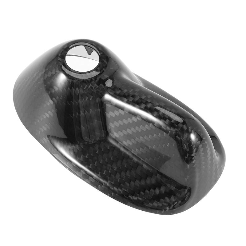 Carbon Fiber Car Roof Shark Fin Antenna Decal Aerials Decoration Cover For Mini Cooper Clubman R55 R56-A99D